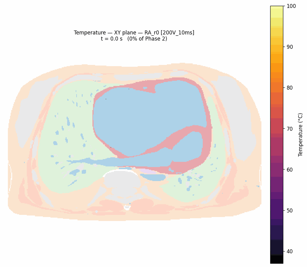 Fresh blood flow simulation
